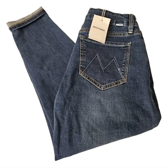 MOTHER Jeans The Looker Ankle Fray Girl Crush Women's Size 28 NWT - Picture 1 of 10